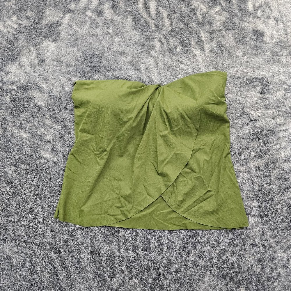 Vince Camuto Cruise Swim Top V21516 womens size XS Fern green  Draped Bandini